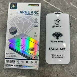 For iPhone 17 Pro Max/16 Pro Glass High Aluminum iPhone 15 Full Screen Transparent Phone 14 Tempered Film