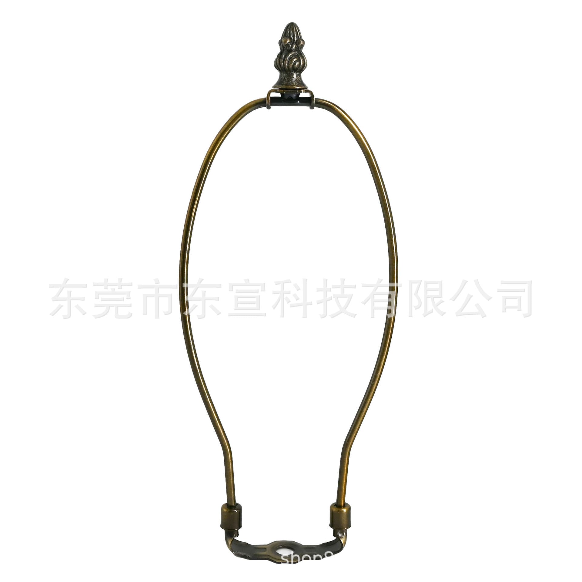 Thickened Bronze Table Lamp Stand Lamp Shade Horn Bracket Harvard Bracket with Pineapple Head Decorative Head (Full Set)