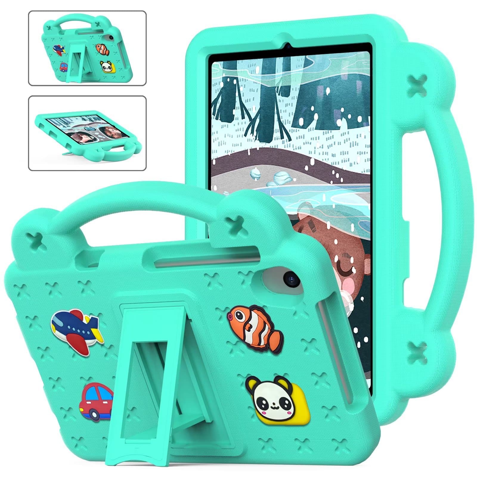 Compatible with Blackview Oscal Pad 15 10.36-inch 2023 Model Case Cartoon Handle Cover