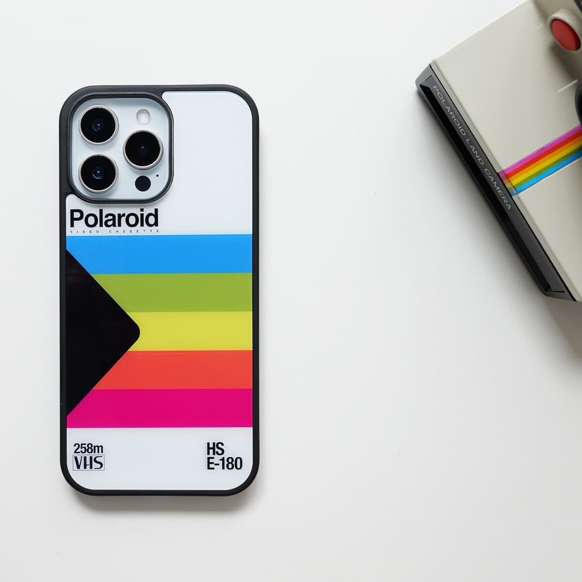 Roz3 Polaroid Phone Case for iPhone 17 Pro Max 16 Apple 15 Retro Camera Phone Case