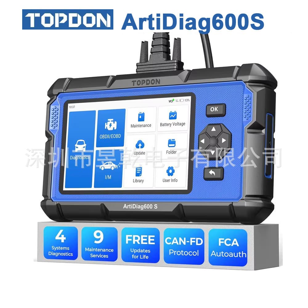 TOPDON Artidiag600S OBD2 Scanner Diagnostic Tool for ABS/SRS