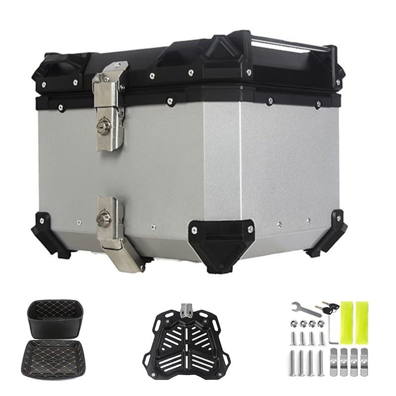 Quick-Release Motorcycle Top Case 28L 45L 55L 65L 80L 100L Aluminum Trunk 38L Side Case Waterproof Three-Box Set