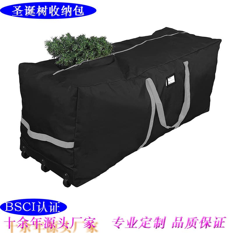 Guangzhou source factory wholesale large-sized trolley Christmas tree bag, holiday decoration and storage bag, large trolley bag