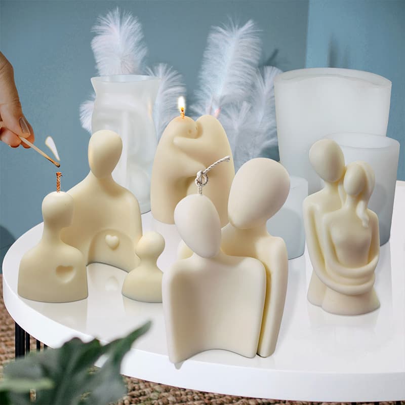 Sanxin Portrait Aromatherapy Candle Silicone Mold DIY Low-Temperature Candle Couple Human Body Plaster Aroma Stone Mold