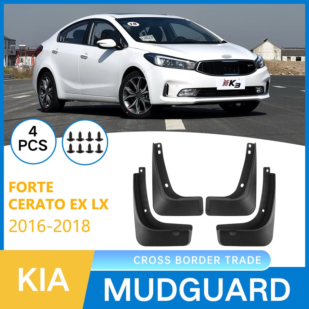 Universal for Export: Kia K3 Forte/Cerato EX LX 2016-2018 Car Mud Flaps
