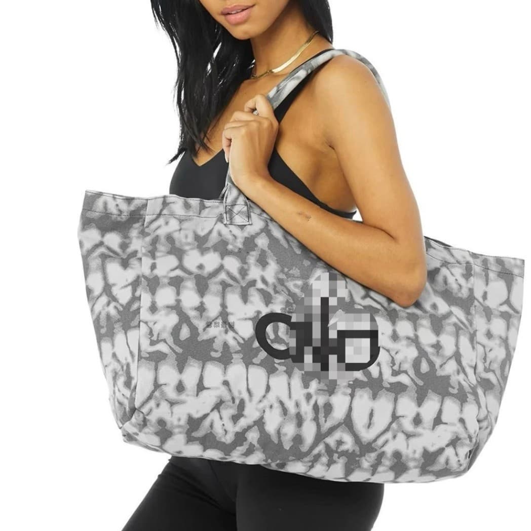 Yoga Bag Single Shoulder Canvas Bag Unisex Large Capacity Shopping Bag Sports Fitness Bag