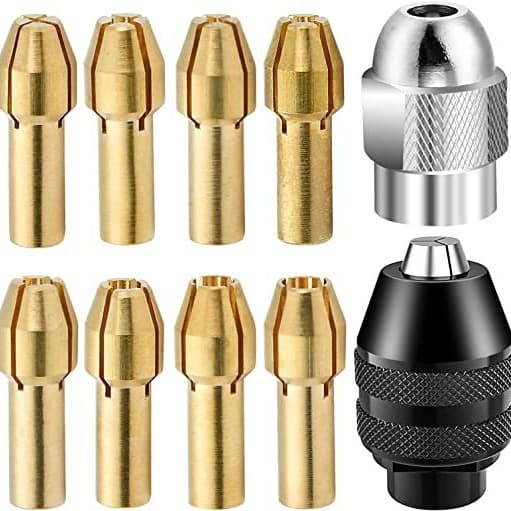 Dremel Compatible Electric Grinding Chuck Set Imperial 4485 And 4486 Chuck Set Brass Material HIAIM Brand