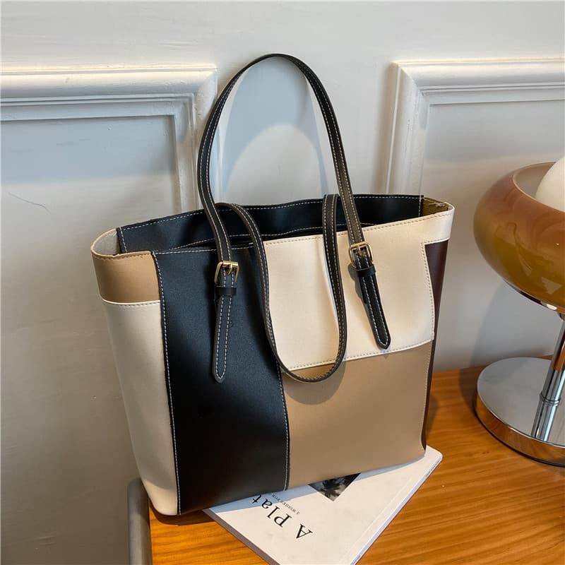 New Commuter Large Capacity Tote Bag Women Underarm Bag 2022 New Trendy Autumn Handbag Shoulder Bag Textured Large Bag