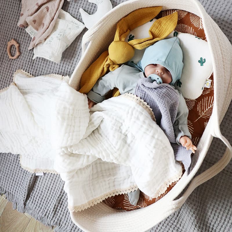 Baby Swaddle Wrap 6-Layer Gauze Newborn Sleep Sack Infant Swaddle Blanket