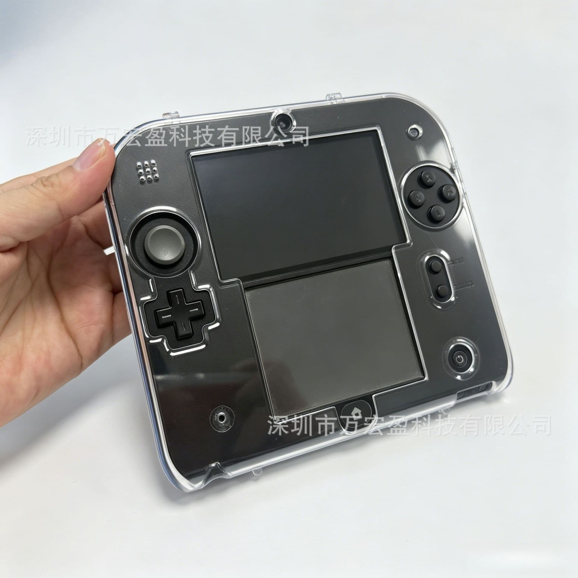 Compatible with Nintendo 2DS Crystal Protective Case Full Coverage Transparent Hard Shell PC Crystal Case 2DS Game Accessories