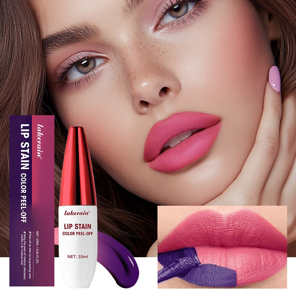 Lakerain Big Belly Peel-Off Lip Gloss - Easy to Apply, Moisturizing, Long-Lasting, Non-Stick Cup Lipstick - Cross-Border Peel-Off Lip Gloss