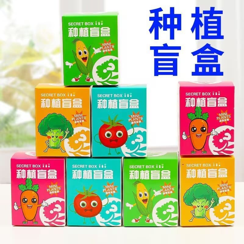 Creative DIY Mini Blind Box Potted Plant Desktop Greenery Kindergarten Gift for Classmates Back to School Present