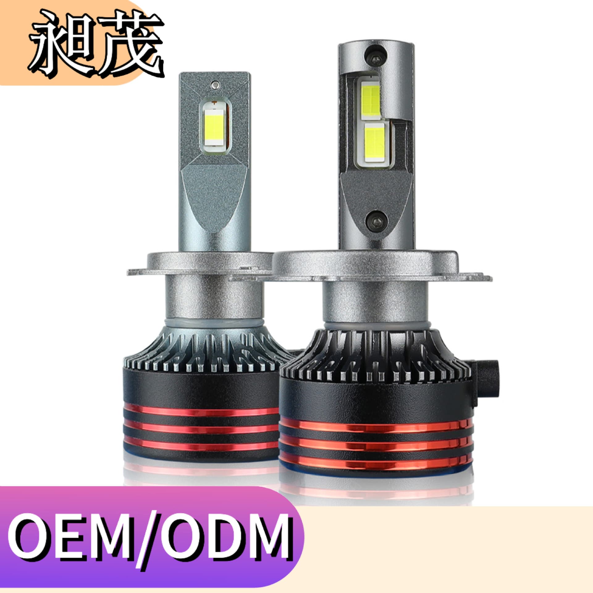 New Cross-border M8pro Car LED Headlight H4 High/Low Beam Integrated Front Headlight Suitable for High Power Copper Tube Car Light