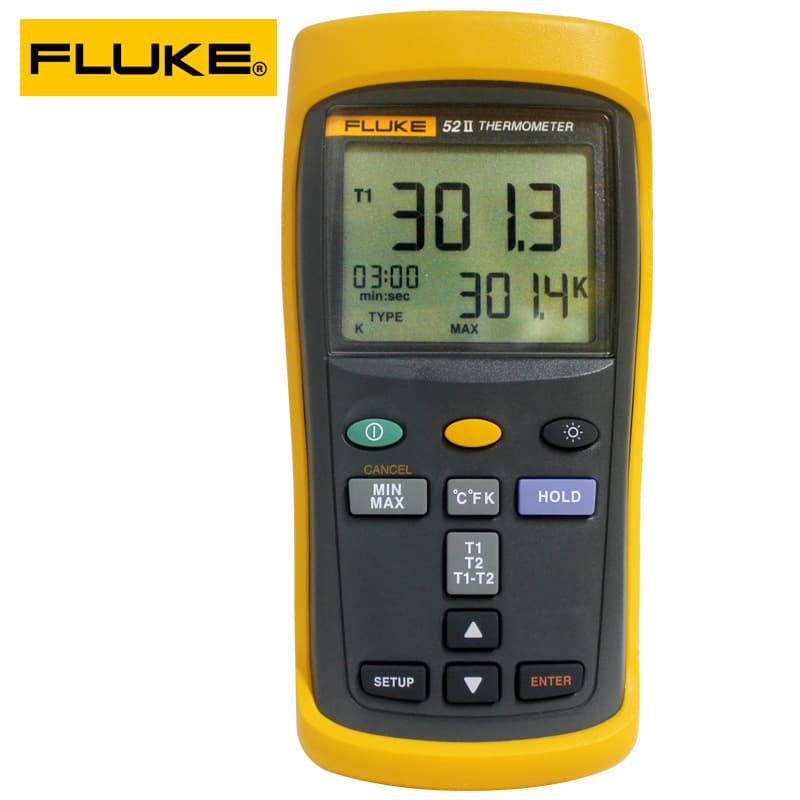 Fluke F52II contact thermometer F52-2 handheld dual-channel thermometer