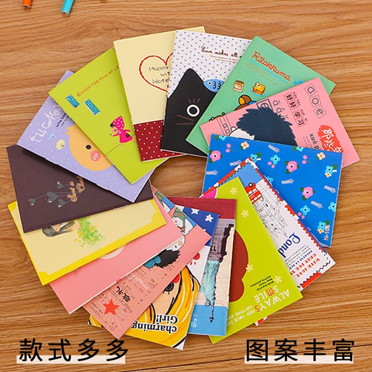 Creative Stationery Student Diary Cute Cartoon Prize Notebook Portable Small Notebook Soft Cover Manufacturer Wholesale