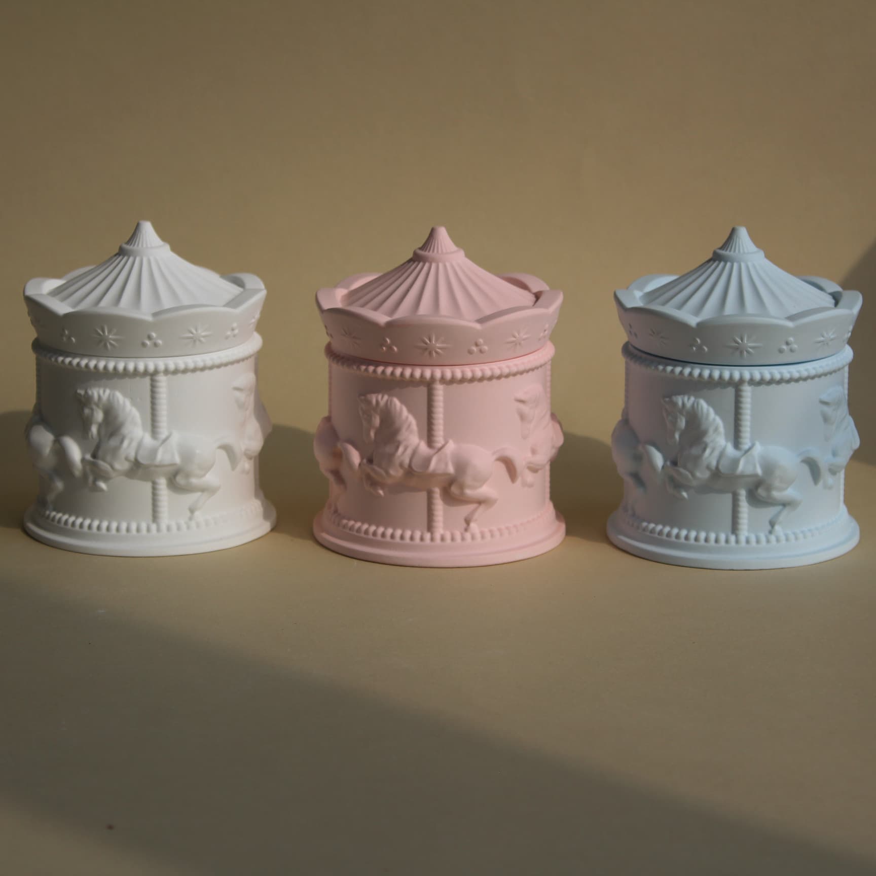 Carousel Natural Soy Wax Plaster Aroma Hanging Ornament Ambiance Gift Souvenir Scented Candle In Stock
