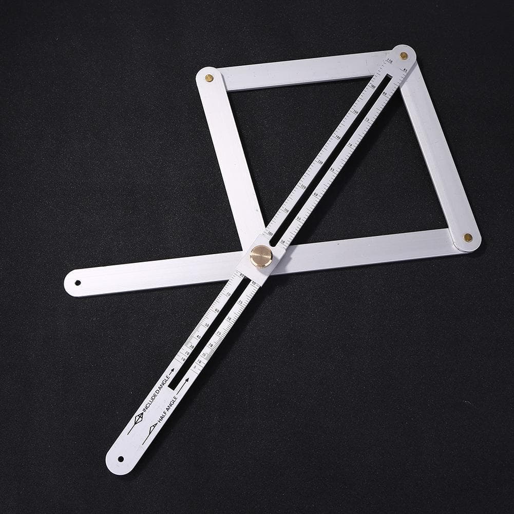Diagonal ruler angle ruler thickened trimming decoration woodworking doors and windows yin and yang angle ceiling protractor multifunctional protractor