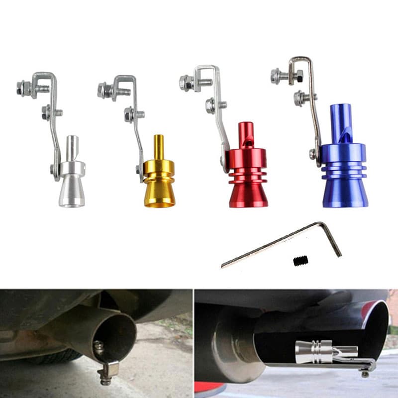 Drop Shipping Car Modification Turbo Whistle Exhaust Pipe Sound Maker Simulator Motorcycle Tailpipe Whistle SMXL