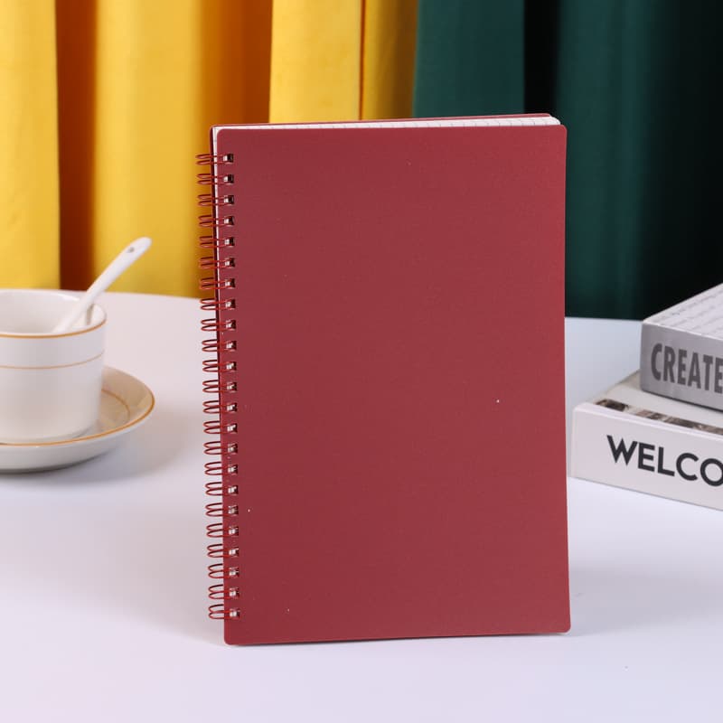 Horizontal grid blank manuscript student diary notebook coil notebook loose-leaf notepad rubber ring thickening