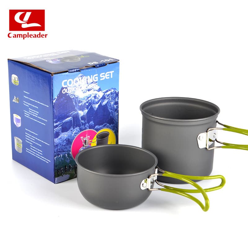 1-2 Person Outdoor Camping Cookware Set Portable Picnic Pot DS-101