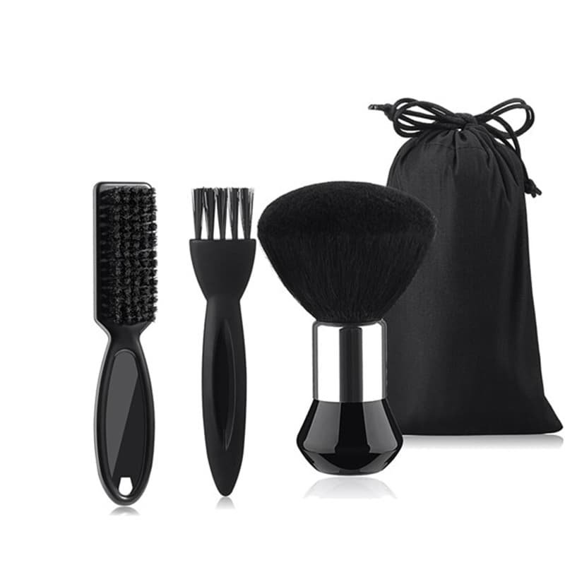 Haircut Brush Set for Stray Hairs and Clippings Neck Cleaning Brush Hairdressing Brush Portable Handle Soft Bristle Brush Oil Head Brush Manufacturer