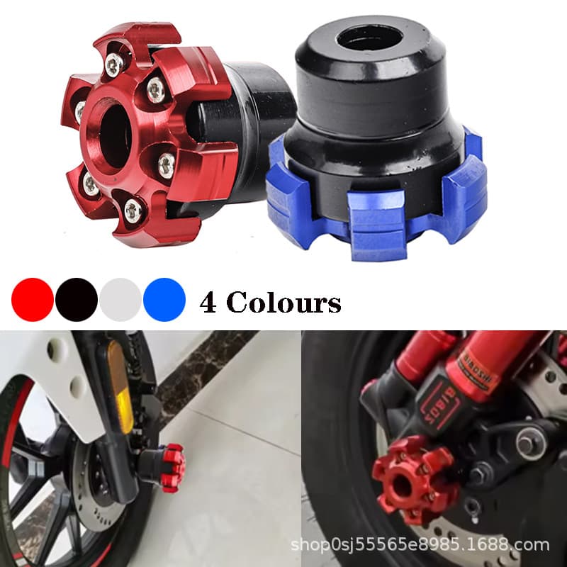 Motorcycle Modification Accessories Anti-Drop Cup Ghost Fire Little Bull Electric Vehicle Front Shock Absorber Aluminum Alloy Front Fork Cup Decorative Parts
