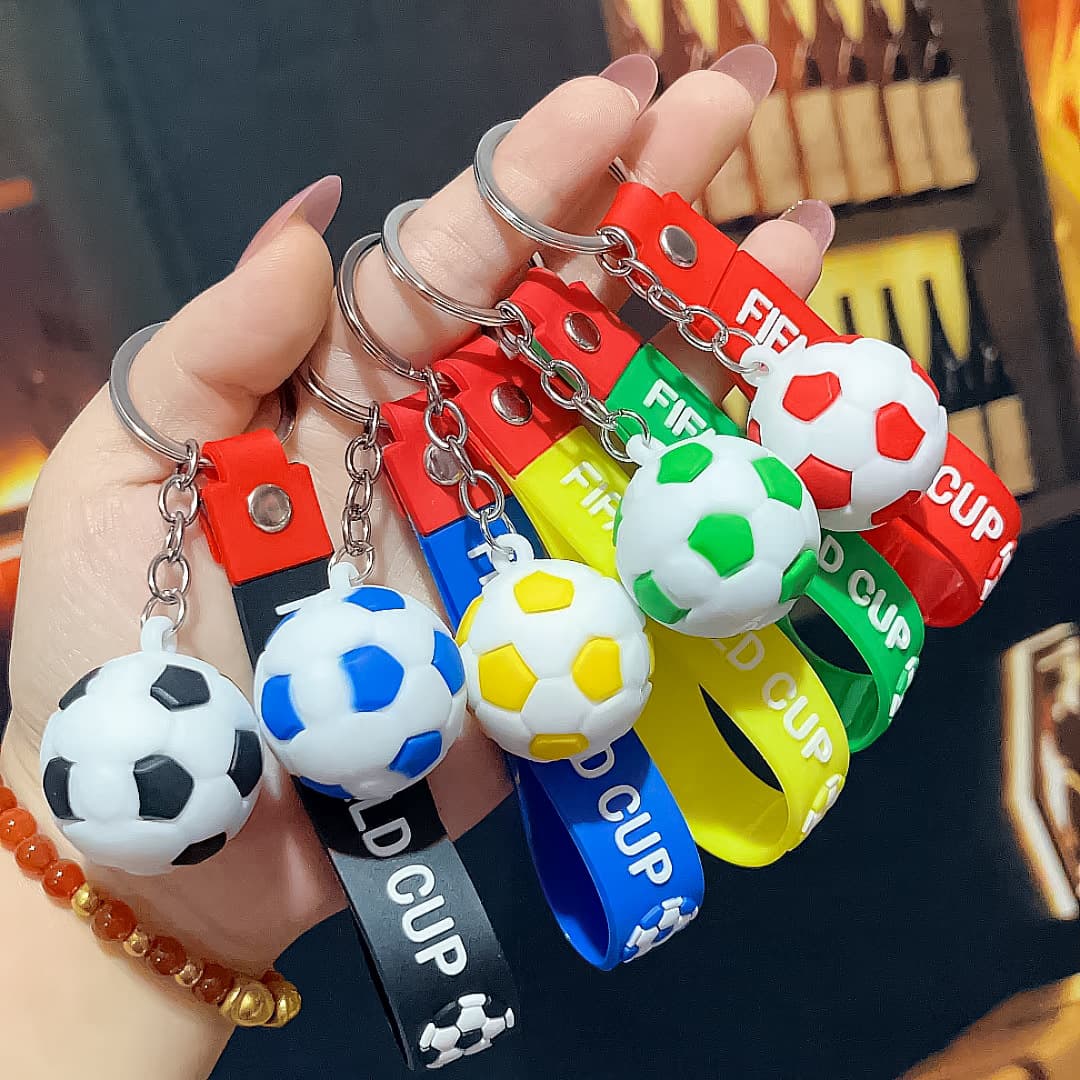 2022 New Mini Soccer Keychain Pendant Simulation Sports Keychain Activity Small Gift Wholesale