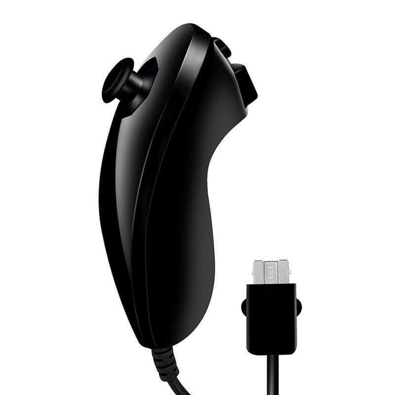 WIIU/WII Left Controller Wii Nunchuck Wii Wired Left Controller for Wii Console Game Controller Curved Handle