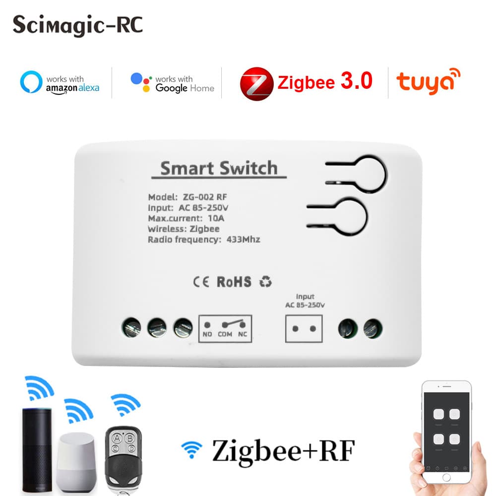 Zigbee doodle smart home switch circuit breaker 1-way mini smart switch module Alexa Google