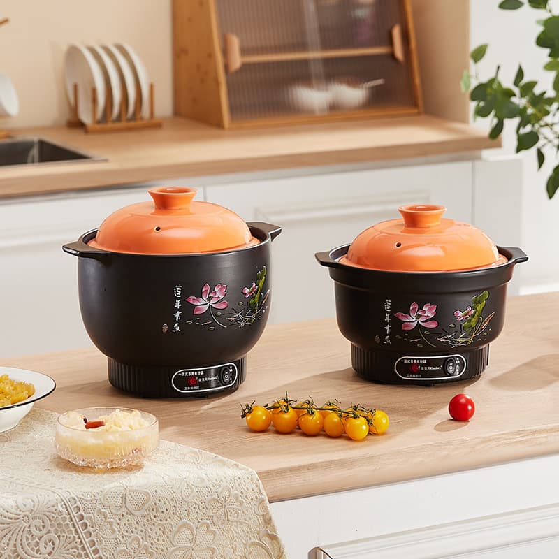 Wholesale Electric Casserole, Ceramic Electric Stew Pot, Integrated Electric Casserole, Home Use Soup Pot, Plug-in Multi-functional Gift