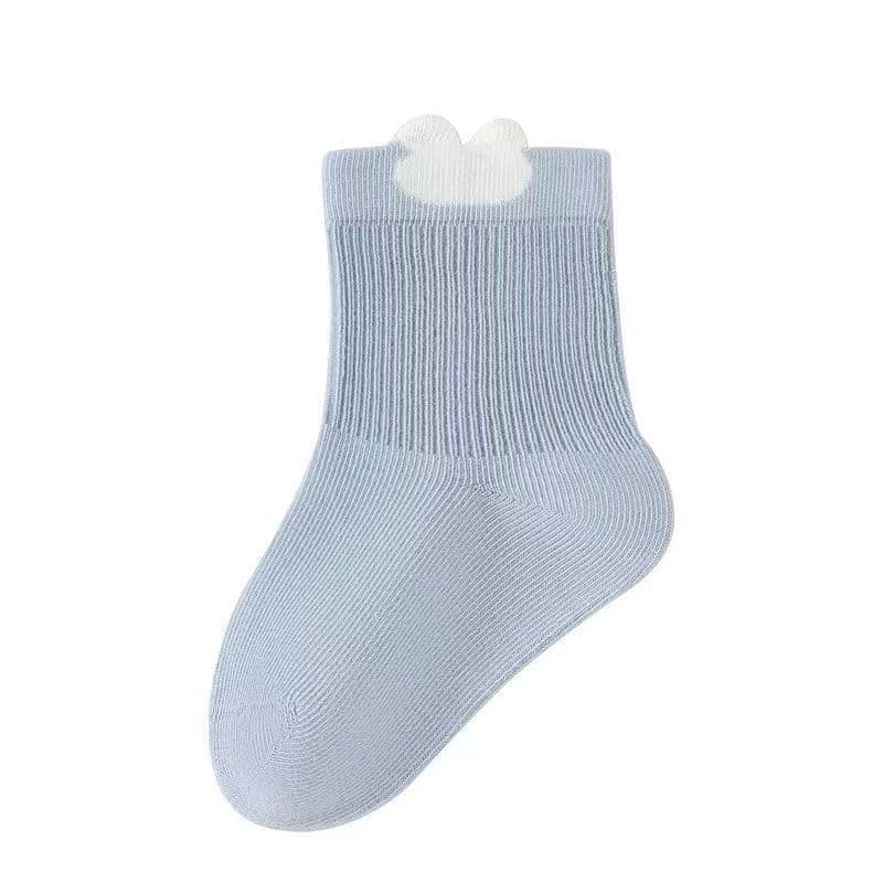 Newborn Baby Class A Socks Spring Autumn Cotton Socks Thin Cotton Socks Infant Newborn Loose Cuff Non-Binding Legs Newborn Mid-Calf