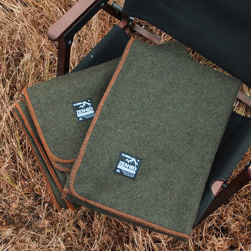 ZENHEO Zhuohe high wool content blanket, outdoor camping picnic thickened warm mat cover shawl washable