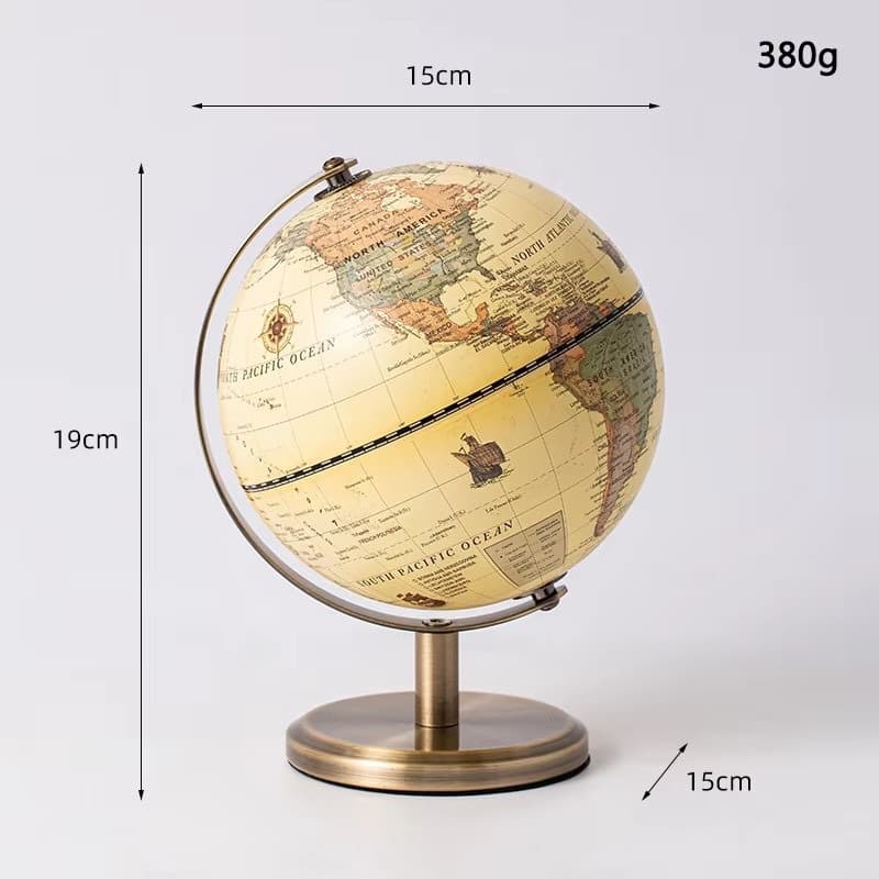 Export Luxury Style English Version Globe for Office Study Living Room Bookshelf Entryway Home Decor Creative Ornament