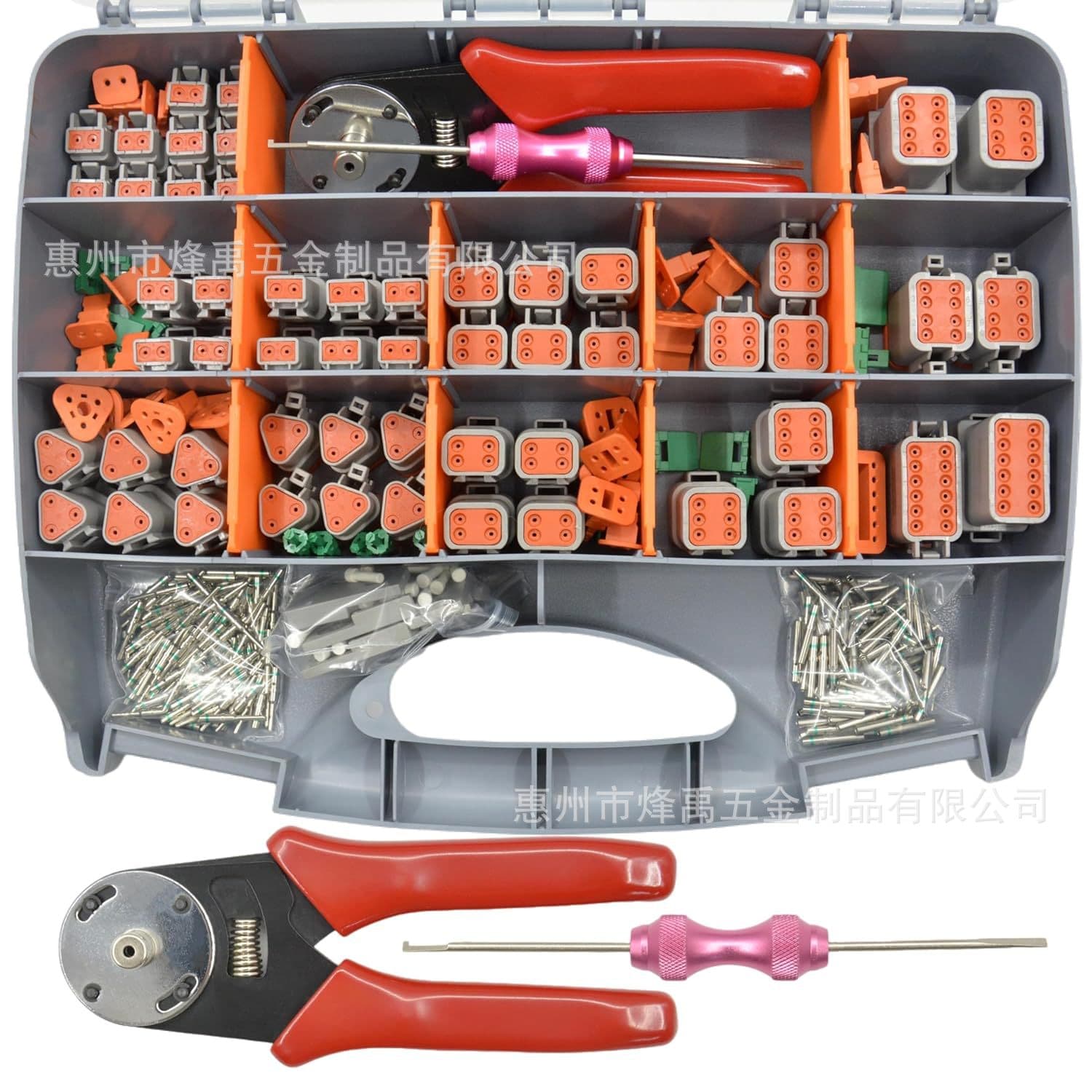 Cross-border wholesale 482PCS DT Deutsch Connector 2-12 Pin Automotive Wire Harness Connector Male Female Waterproof Plug