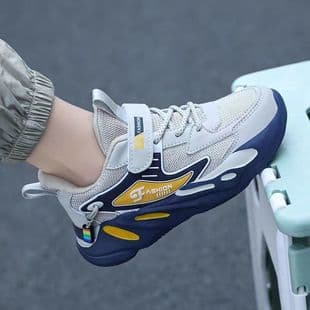 Wholesale Kids Sports Shoes Boys Winter Running Shoes Big Medium Mesh Leather Casual Shoes Anti-Slip Wear-Resistant