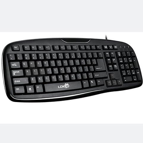 Leidikai Wired Computer Keyboard for Cross-Border Supply, Internet Cafe Keyboard Mouse, Gaming and Office USB Keyboard