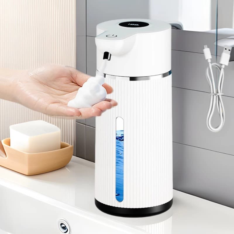 Cross-border Electric Soap Dispenser M15 Screen Display Automatic Hand Sanitizer Wall-Mounted Mobile Phone Automatic Detergent Dispenser