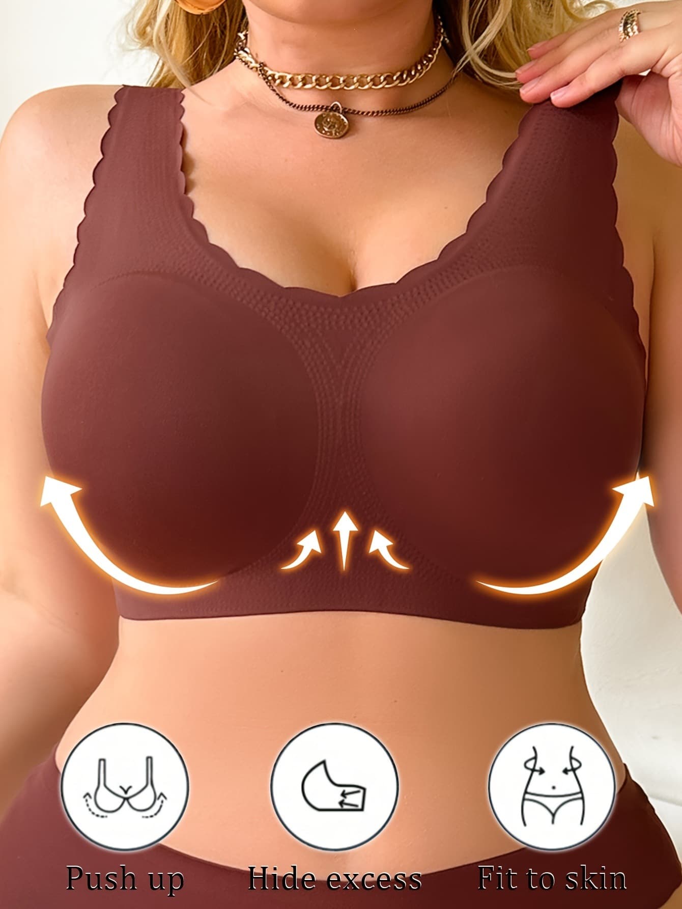 D 39772 Large Size Push Up Bra