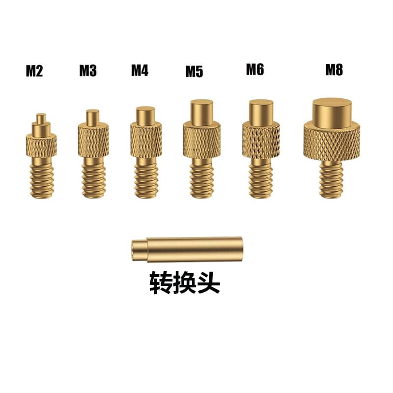 3D printer accessories hot melt nut press head universal 936 soldering iron tip nut embedding tool M2-M8