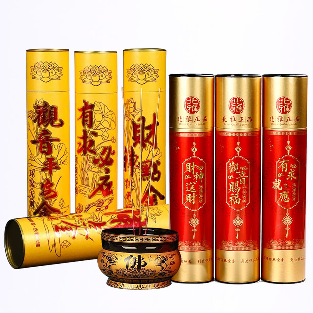 Smoke-free incense, Buddhist incense, bamboo stick incense, sandalwood incense, Golden God of Wealth incense, Guanyin incense, Buddha incense wholesale manufacturer direct sales