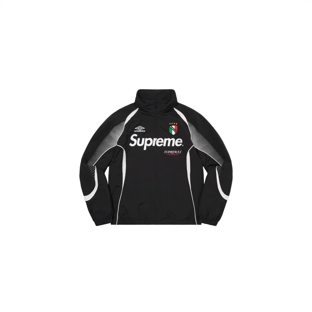 High Version Supreme x Umbro Collaboration Football Jacket Casual Simple Fashion Zip-Up High-Neck Jacket