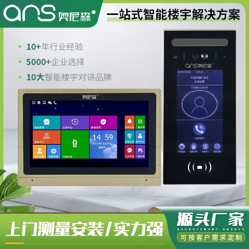 Building intercom manufacturer, residential unit video access control system, video and voice access control building intercom system