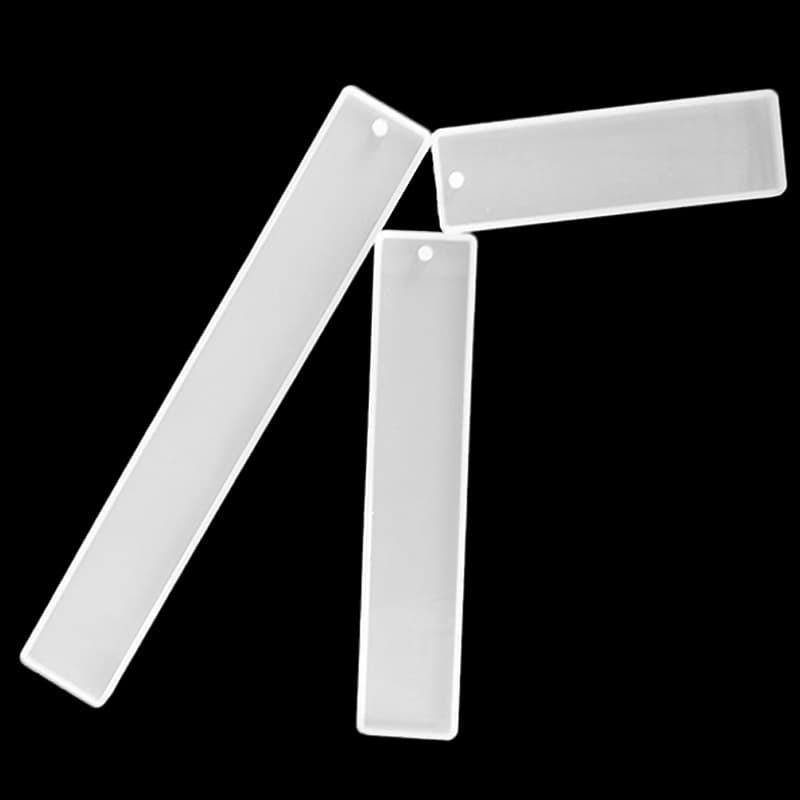 DIY Crystal Glue Blank Bookmark Mold Glue Ruler Mold Mirror Jewelry UV Glue 3 Sizes