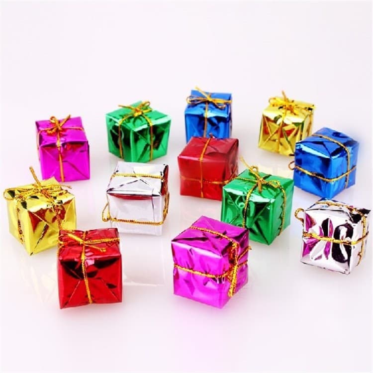 Foam Gift Bags Christmas Decorations Ornaments Electroplated Aluminum Foil Laser Bags 3D Foam Gifts