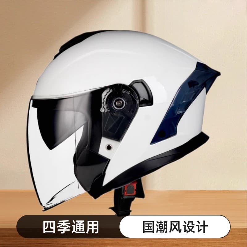 Jiarui DOT Certified Motorcycle Helmet Full Face Winter Safety Helmet for Men and Women Riding Electric Scooter