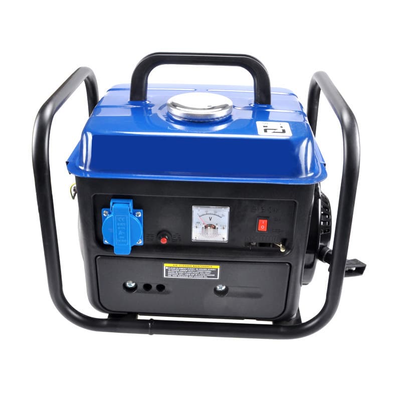 Two-stroke, small, portable, 50Hz, 650W IE45, 110V, 60Hz, 950kW gasoline generator.