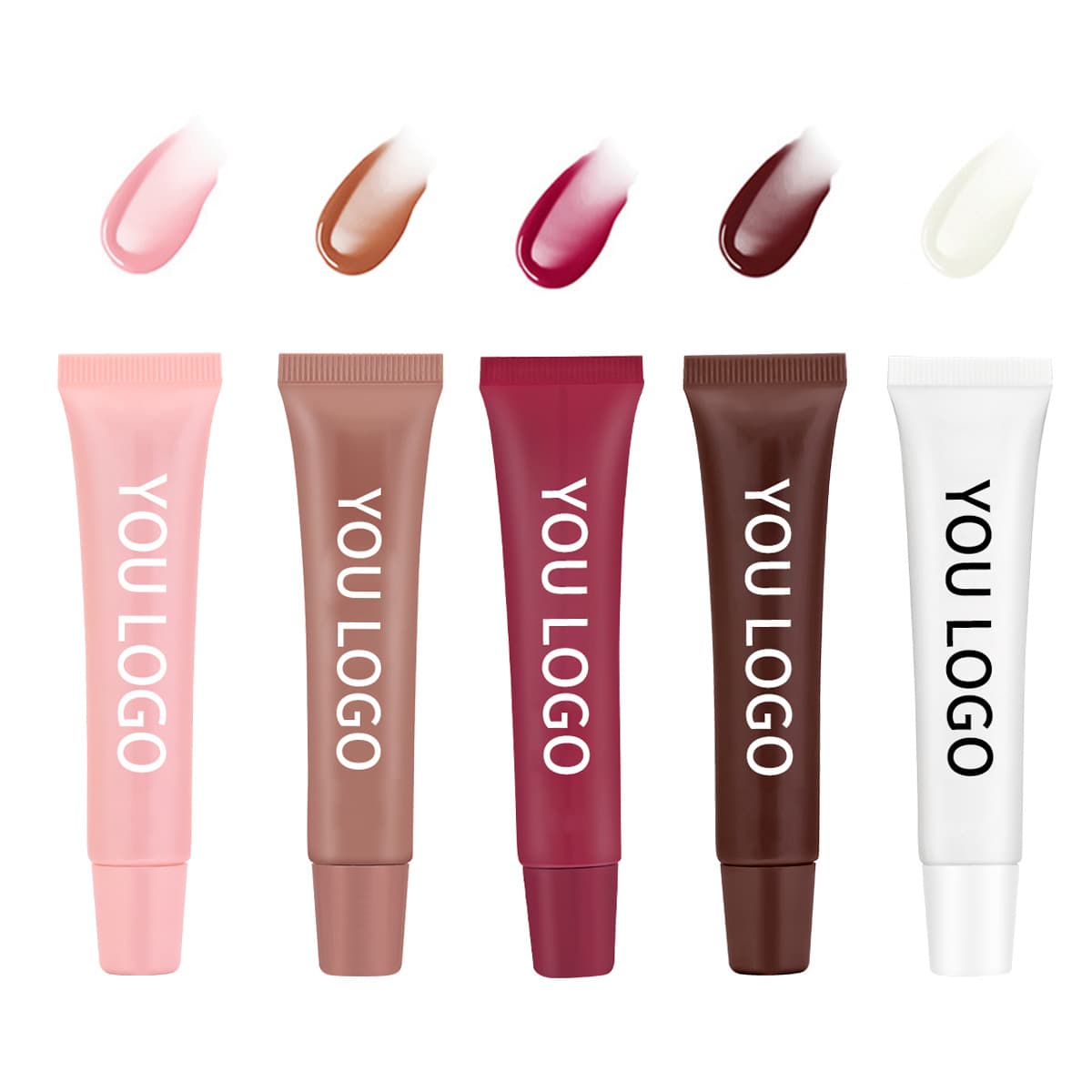 Cross-Border Cosmetics Without Logo, Lip Gloss, Liquid Lip Gloss, Water-Glossy Lip Plumping Oil, Moisturizing Lip Glaze, No-Logo Lip Glaze