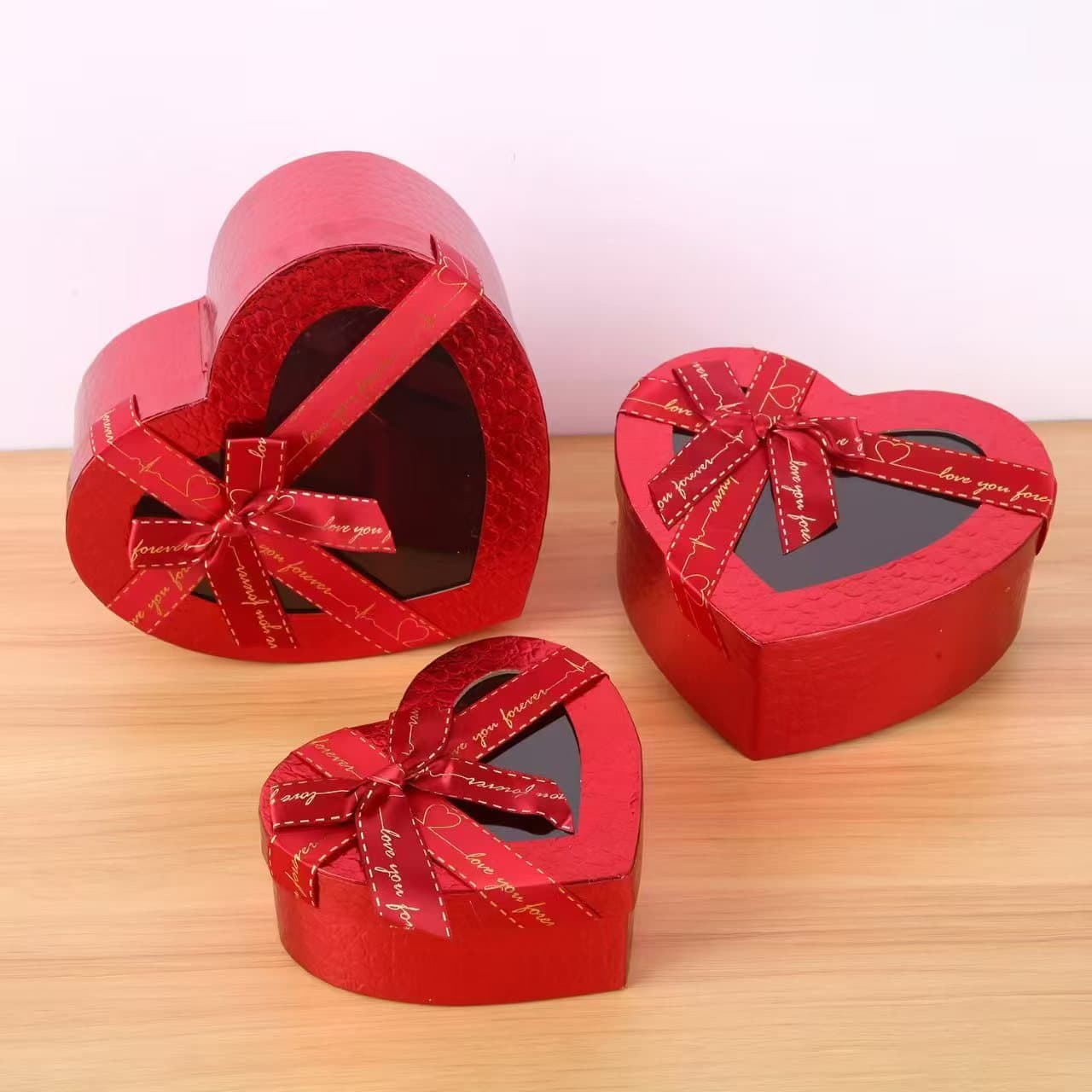 Spot transparent window love box Chinese Valentine's Day gift box birthday gift box companion gift box holiday gift box