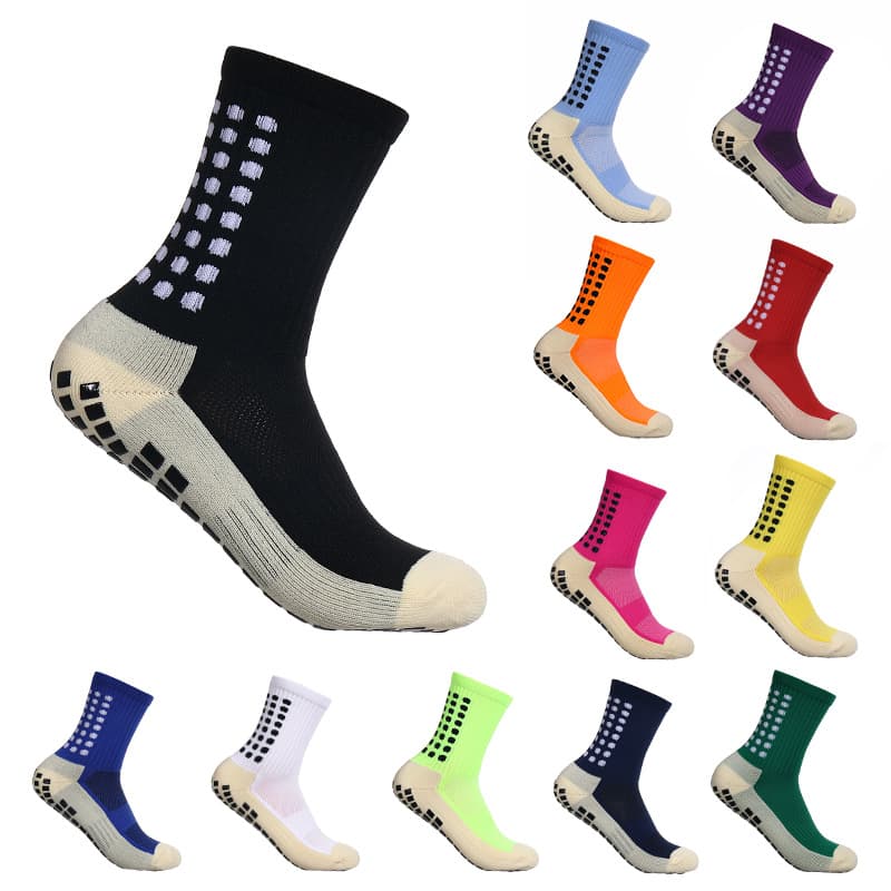 Cross-Border Best-Selling Professional Thickened Towel Bottom Sweat-Absorbing Deodorant Dot Glue Anti-Slip Football Sports Socks Yoga Socks