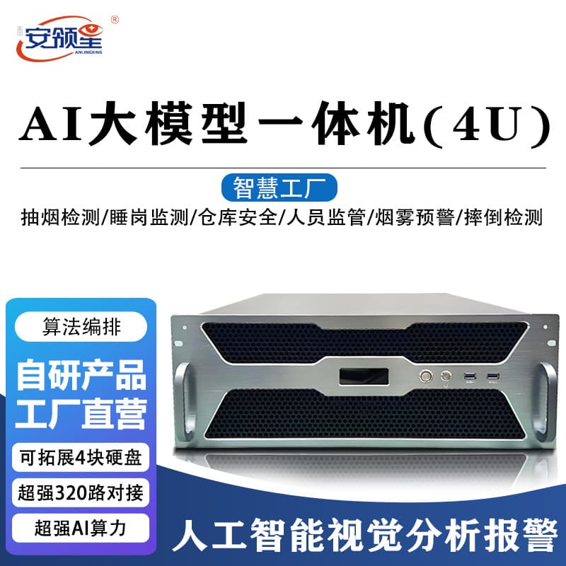 Industrial-grade AI Video Analysis All-in-One Machine with Smart Alarm, AI Inference Server, and Smart Factory Inspection Equipment